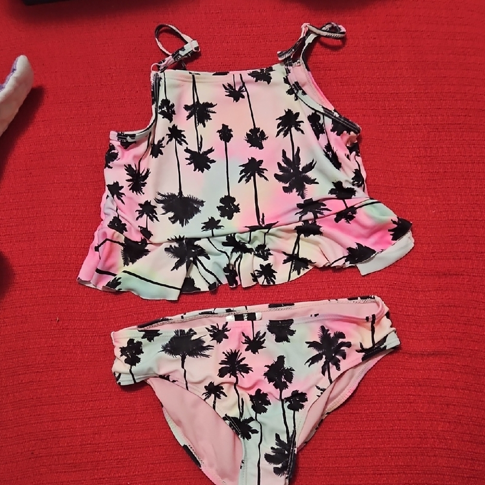 Hurley Pink and Black Bikini Set